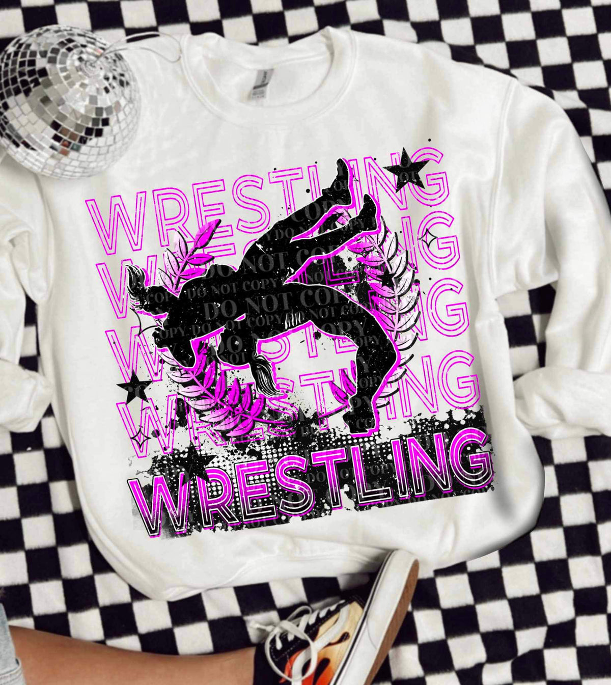 Westling stacked purple (AG) 26785 DTF transfer