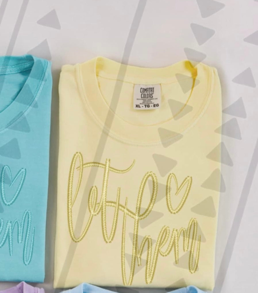 Let them yellow font (TGG) 96065 DTF transfer