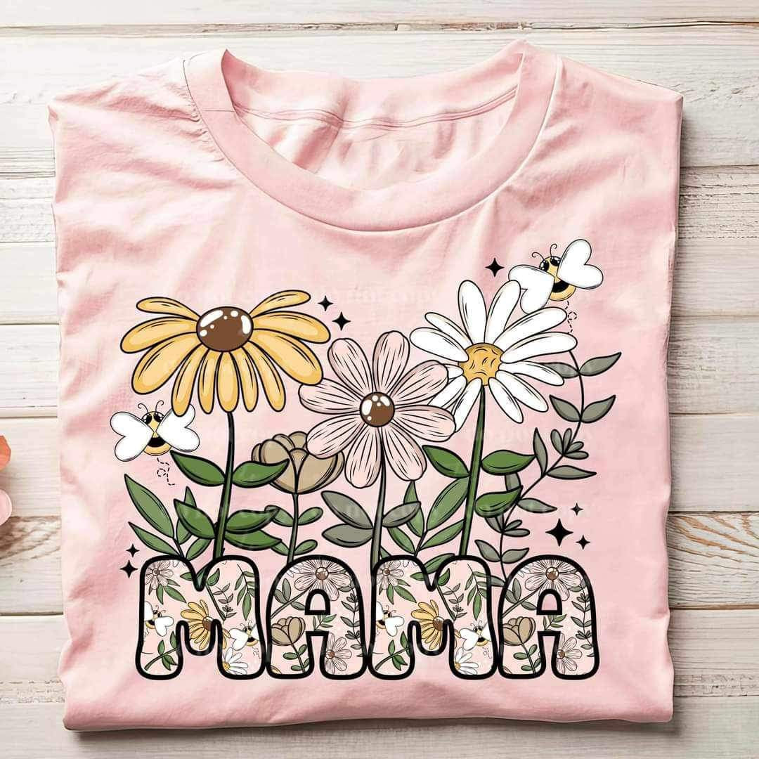 Mama spring flowers (CSC) 26811 DTF transfer