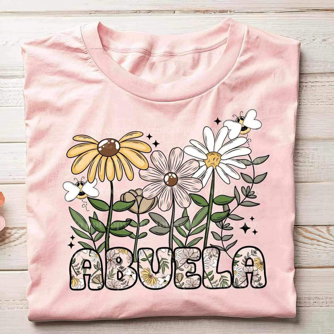 Abuela spring flowers (CSC) 26808 DTF transfer