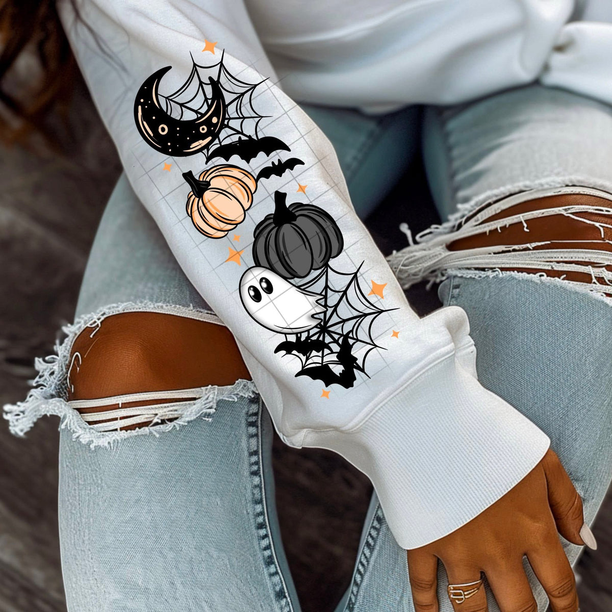 Boo Haunted House (SLEEVE) CSC DTF transfer