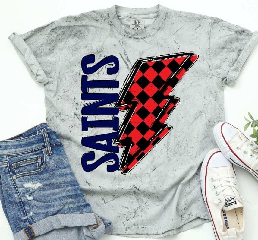Saints lightning bolt 36880 DTF transfer