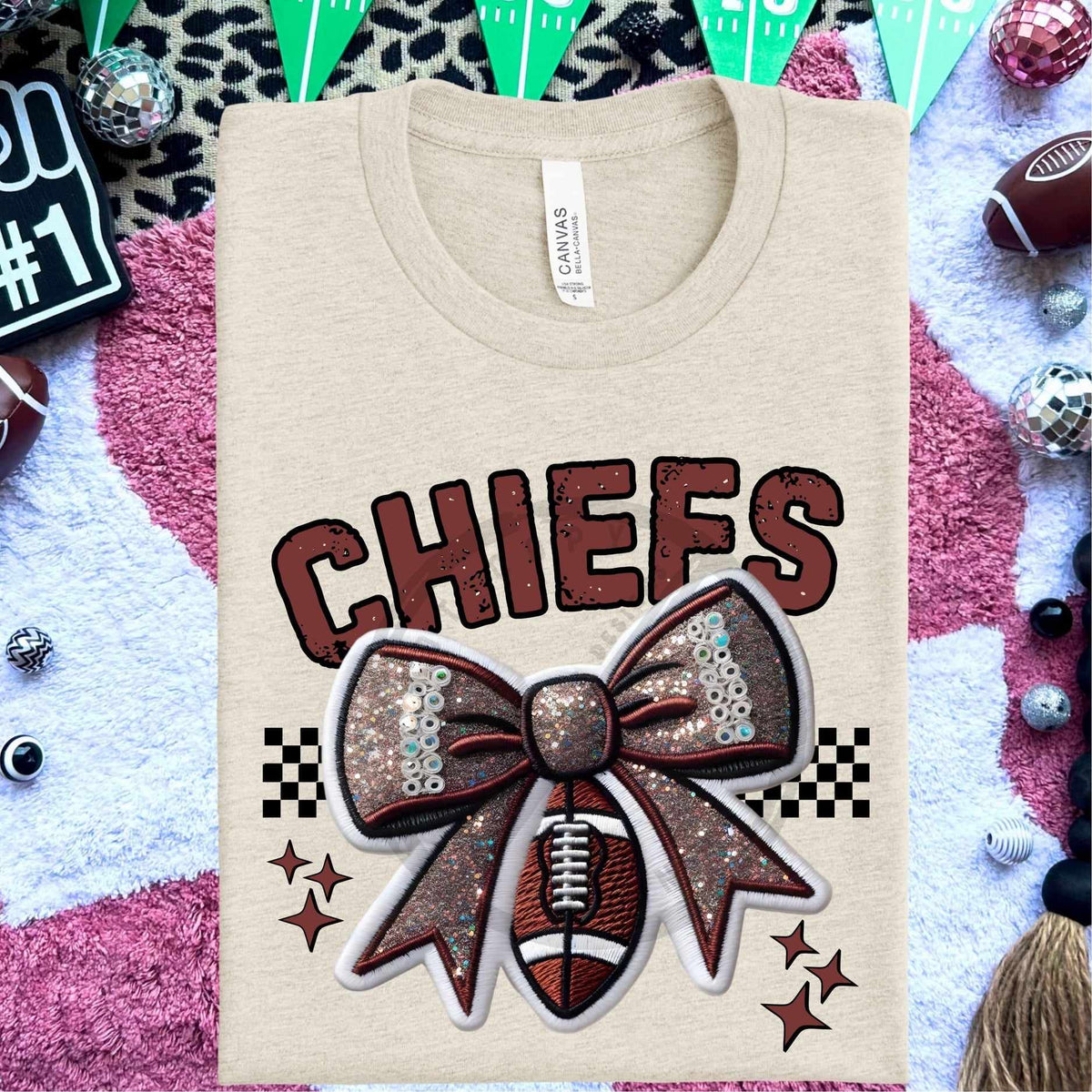 Chiefs bow and football (HW) 58296 DTF transfer