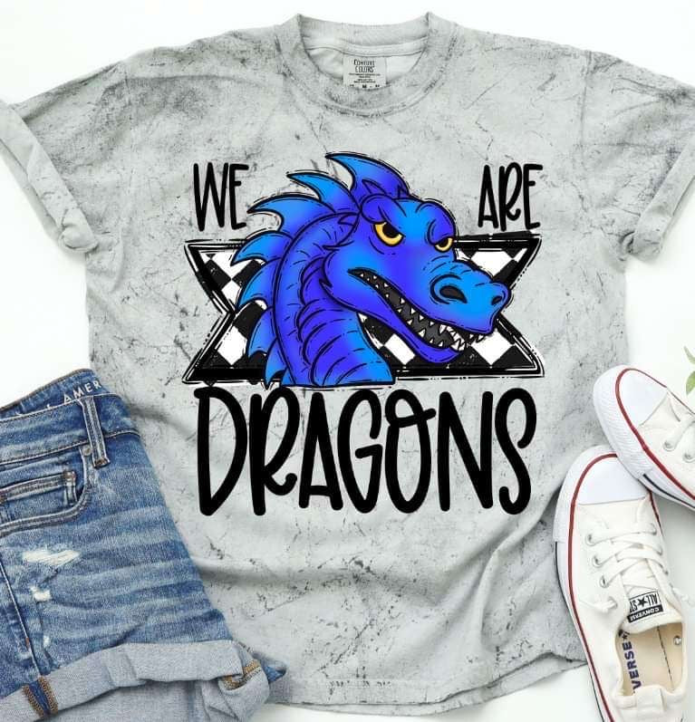 We are dragons BLUE 36875 DTF transfer