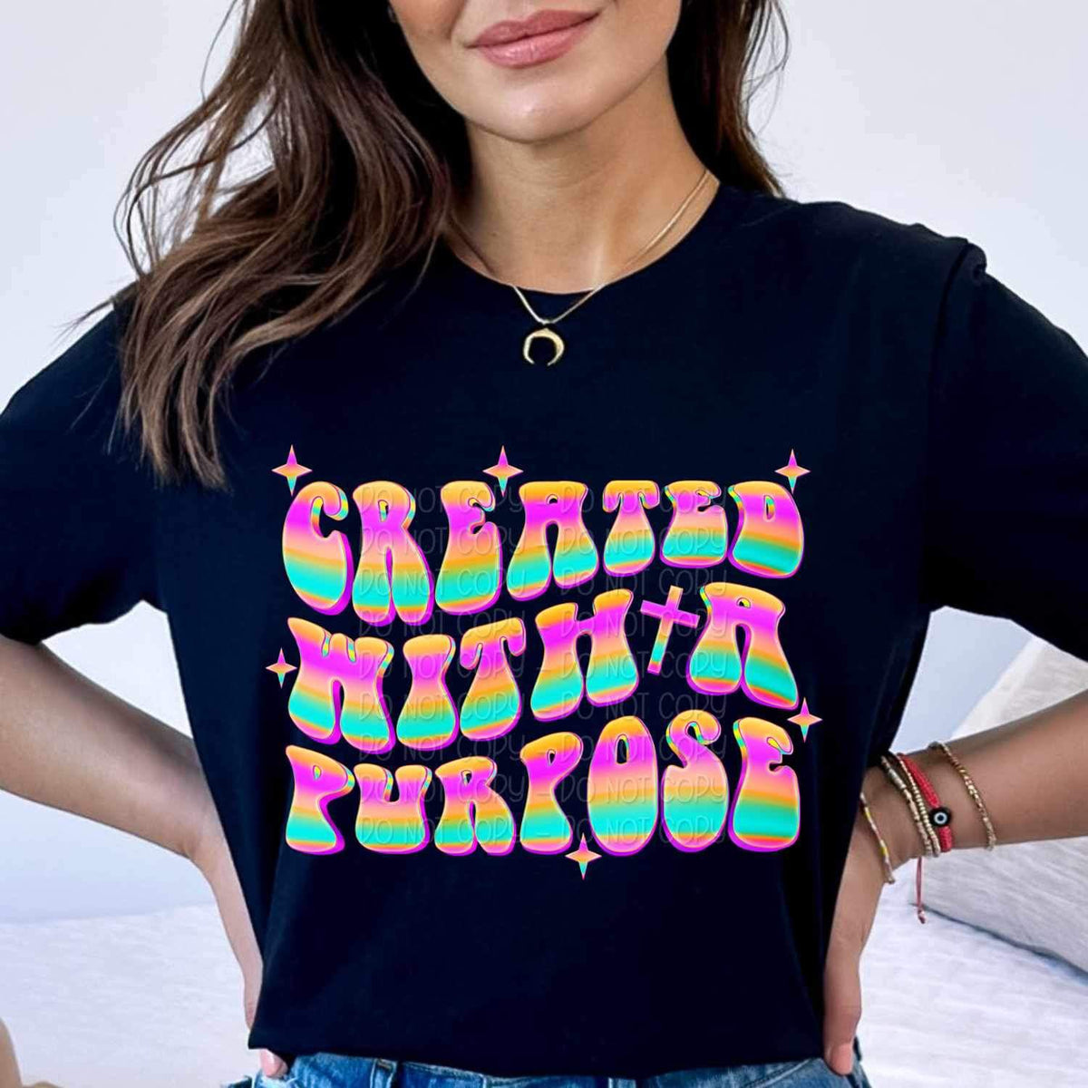 Created with a purpose colorful 26822 DTF transfer