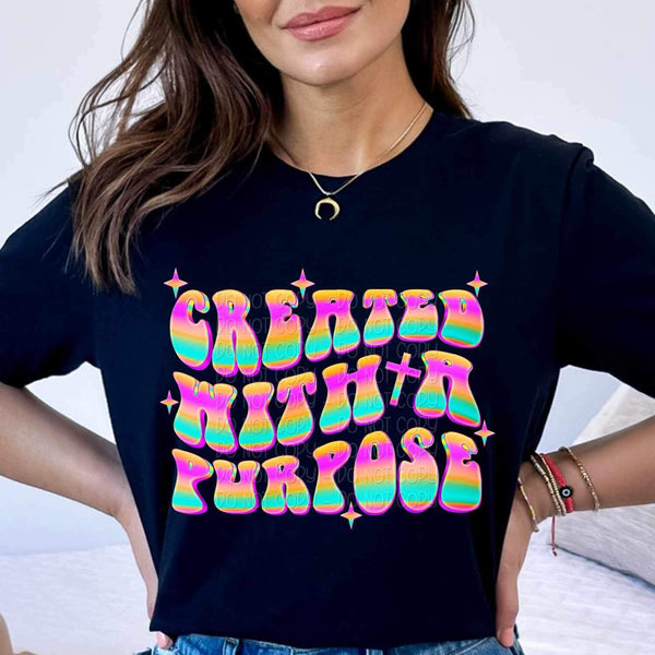 Created with a purpose colorful 26822 DTF transfer