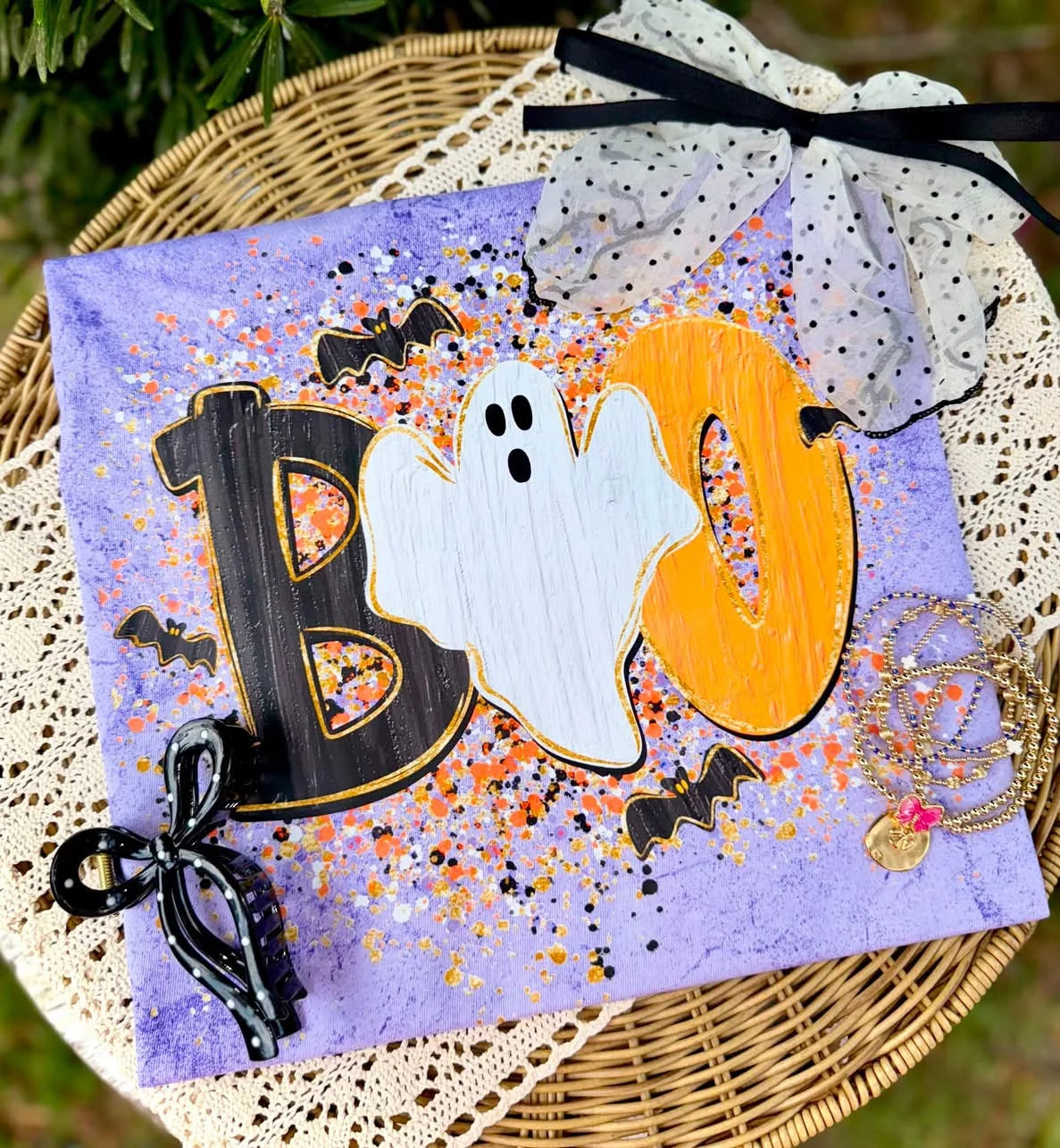 Boo splatter Sunday Special DTF transfer
