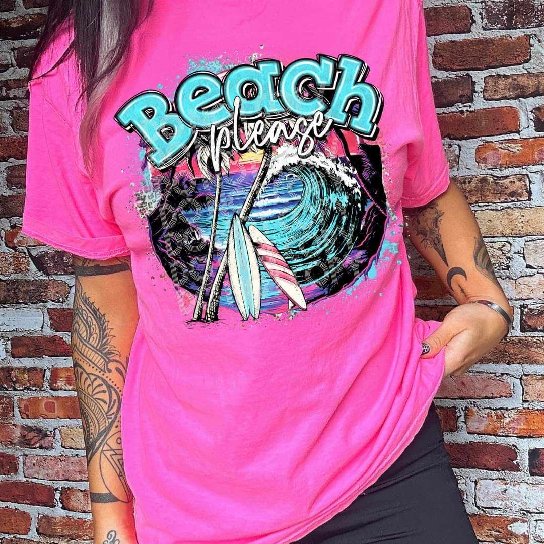 Beach please (SSD) 36889 DTF transfer
