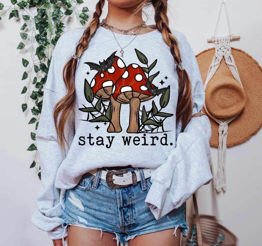 Stay weird mushrooms (LYTTLE) 36908 DTF transfer