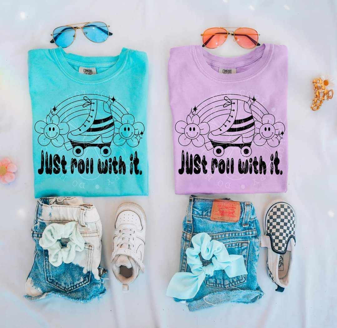 Just roll with it BLACK (LYTTLE) 36907 DTF transfer