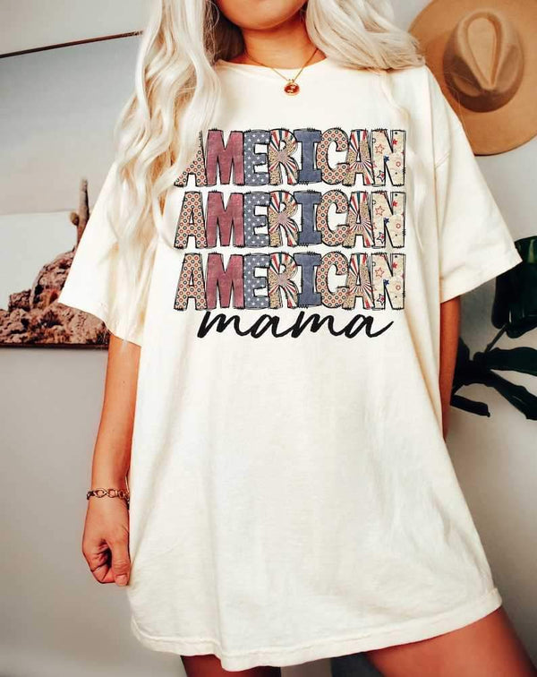 American mama stacked muted colors 26865 DTF transfer