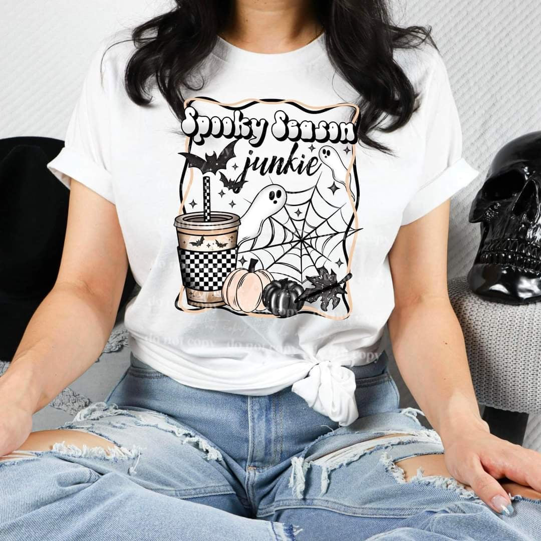 Spooky season junkie (CSC) 36945 DTF transfer