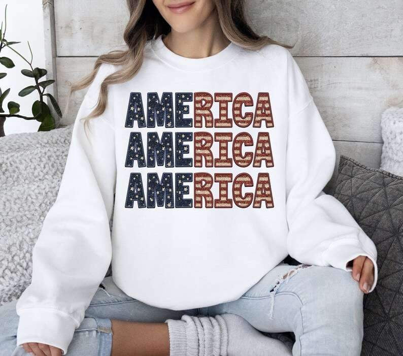 America stacked 26849 DTF transfer