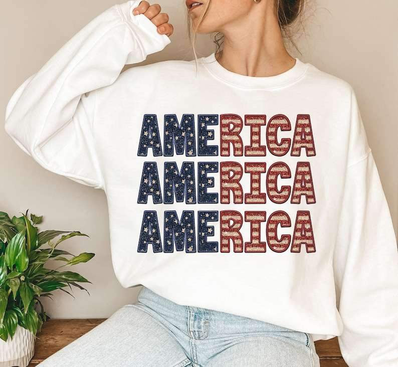 America stacked 26849 DTF transfer