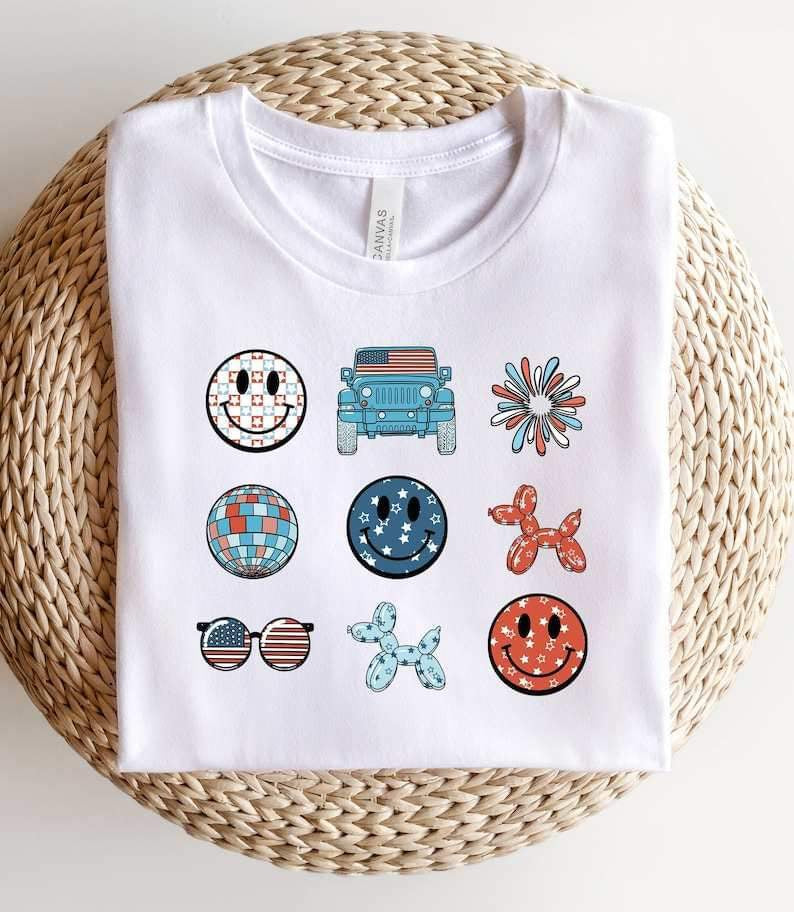 Independence day collage 26853 DTF transfer