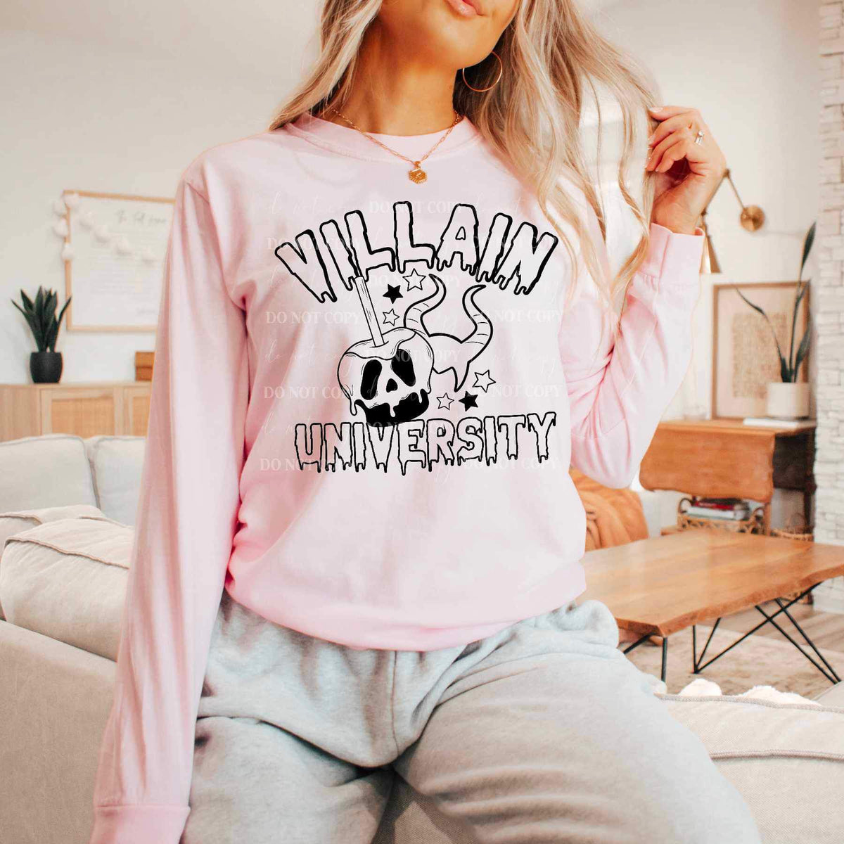 Villain university BLACK 17262 DTF TRANSFER