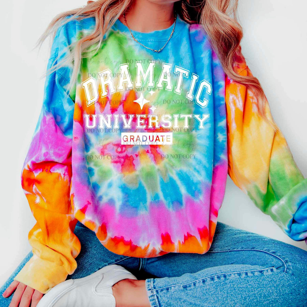 Dramatic university grad WHITE 17254 DTF TRANSFER