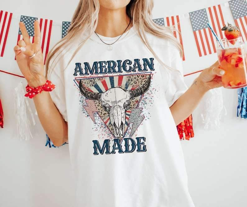 American made bull 26835 DTF transfer