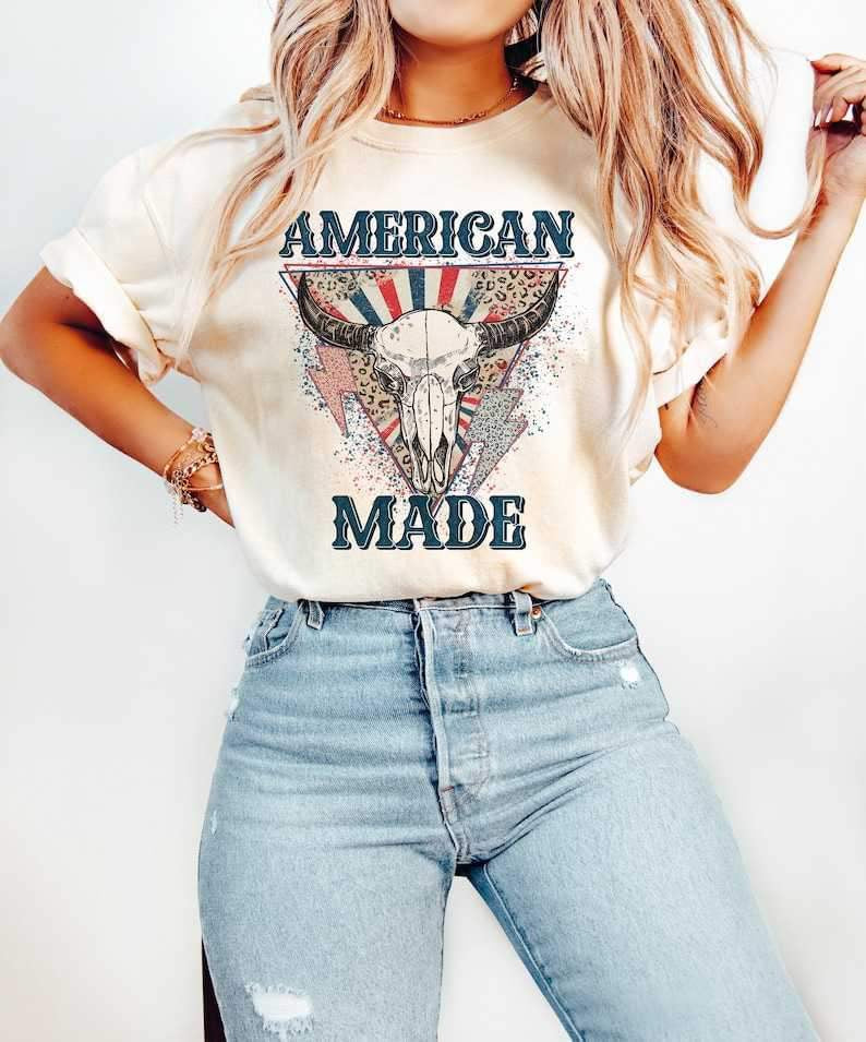 American made bull 26835 DTF transfer