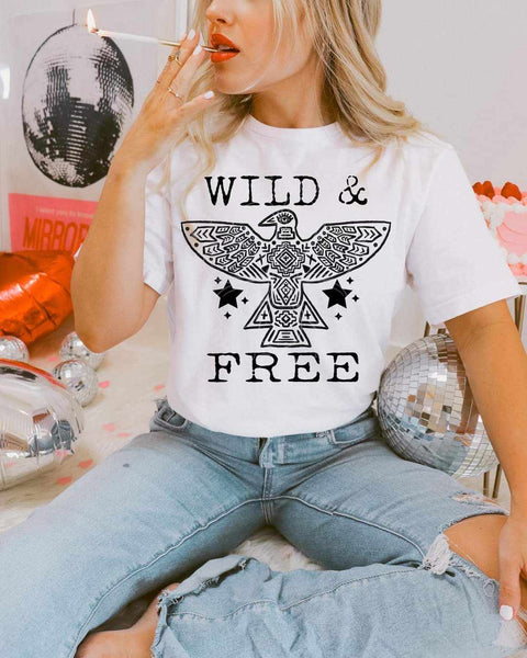 Wild & free bird BLACK (LYTTLE) 36964 DTF transfer