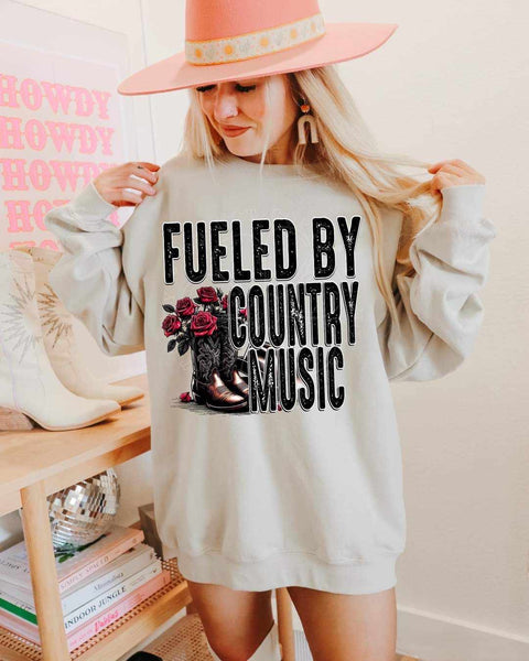 Fueled by country music (LYTTLE) 36962 DTF transfer