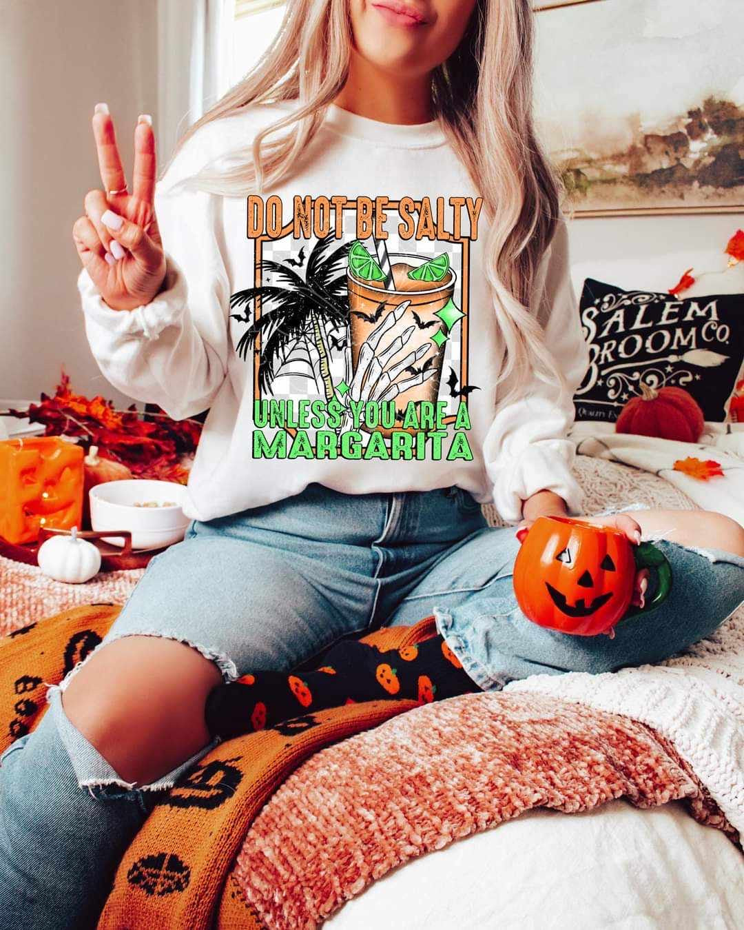 Do not be salty unless you are a margarita orange and green (LYTTLE) 36965 DTF transfer