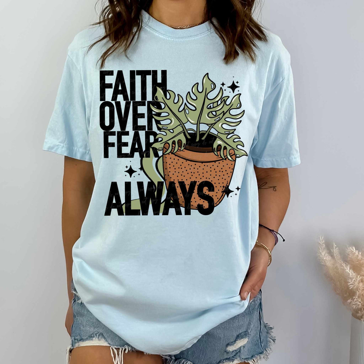 Faith over fear always plants (VIRGO) 36979 DTF transfer