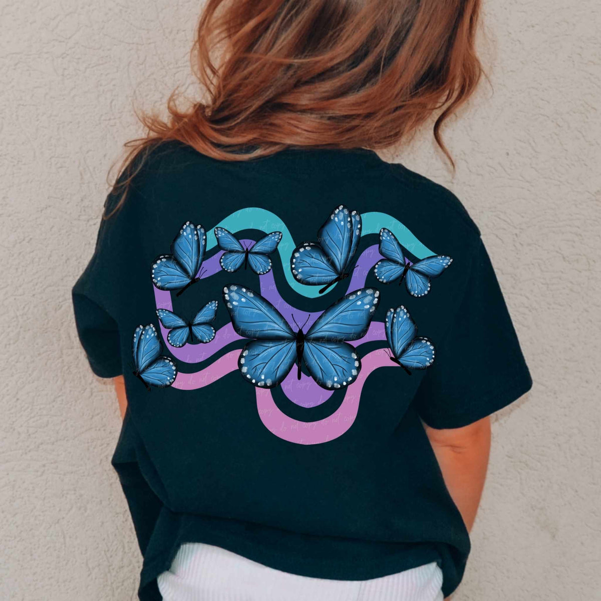 Retro butterflies (VIRGO) 36989 DTF transfer