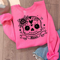 Lover skull BLACK 17318 DTF TRANSFER