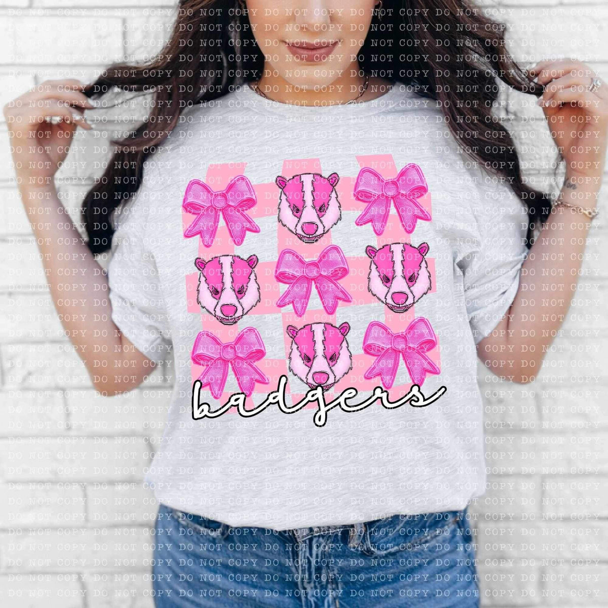Badgers coquette collage (ECHT) 26930 DTF transfer