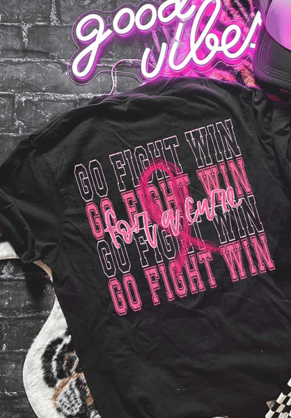 Go Fight Win For a Cure Breast Cancer Awareness 49110 DTF transfer