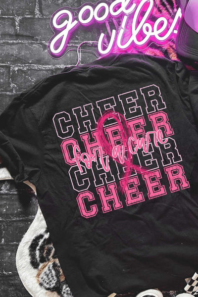 Cheer For a Cure Breast Cancer Awareness 49113 DTF transfer