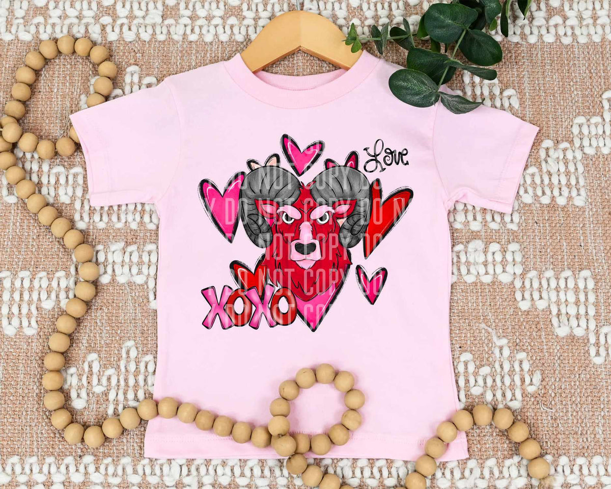 Xoxo red ram (caplinger) 73346 DTF transfer