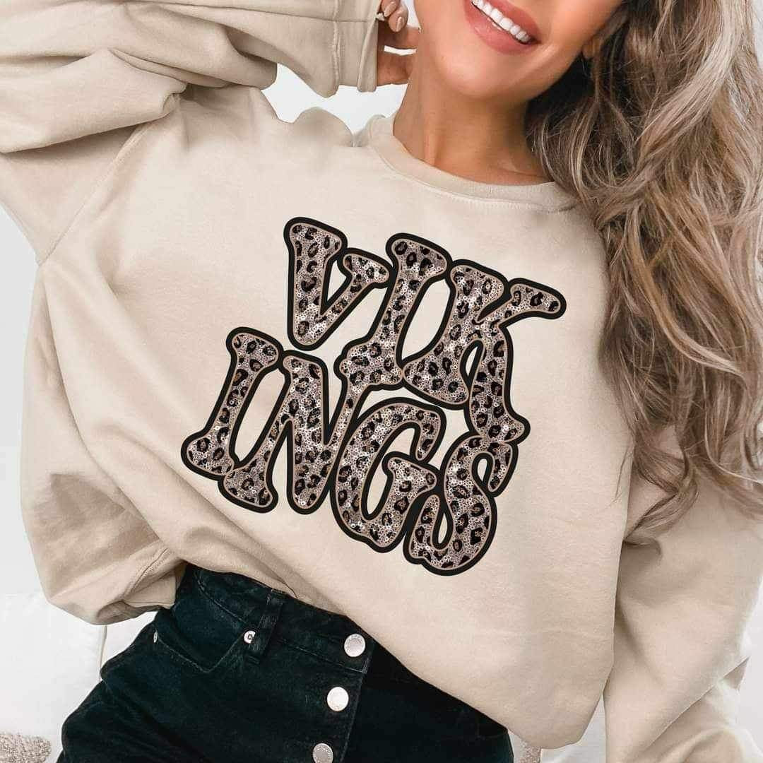 Viking sequin leopard 17296 DTF TRANSFER