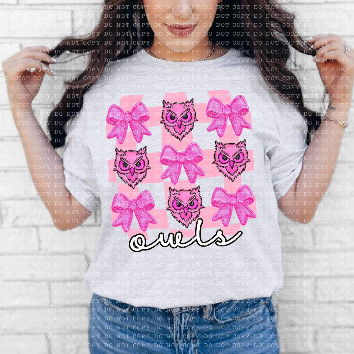 Owls coquette collage (ECHT) 26912 DTF transfer
