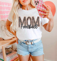 Football mom leopard embroidery (DDD) 37023 DTF transfer