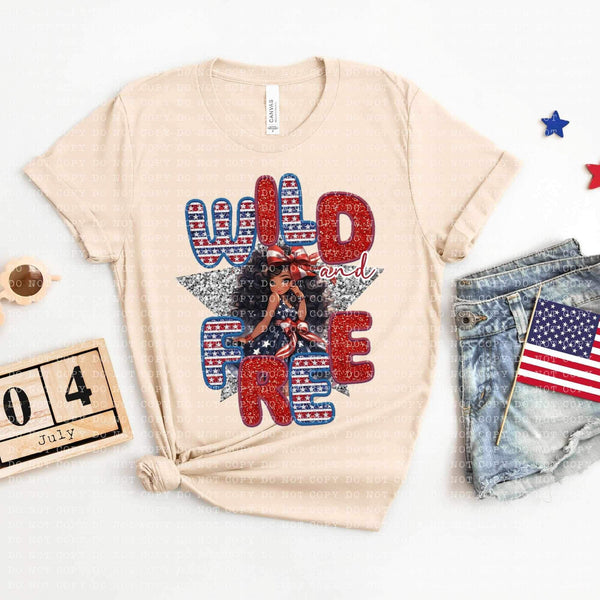 Wild and free dark doll (ECHT) 26897 DTF transfer