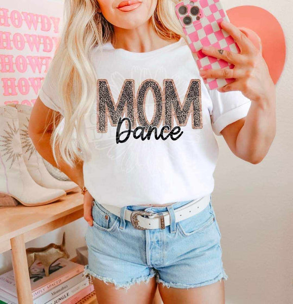 Dance mom leopard embroidery (DDD) 37004 DTF transfer