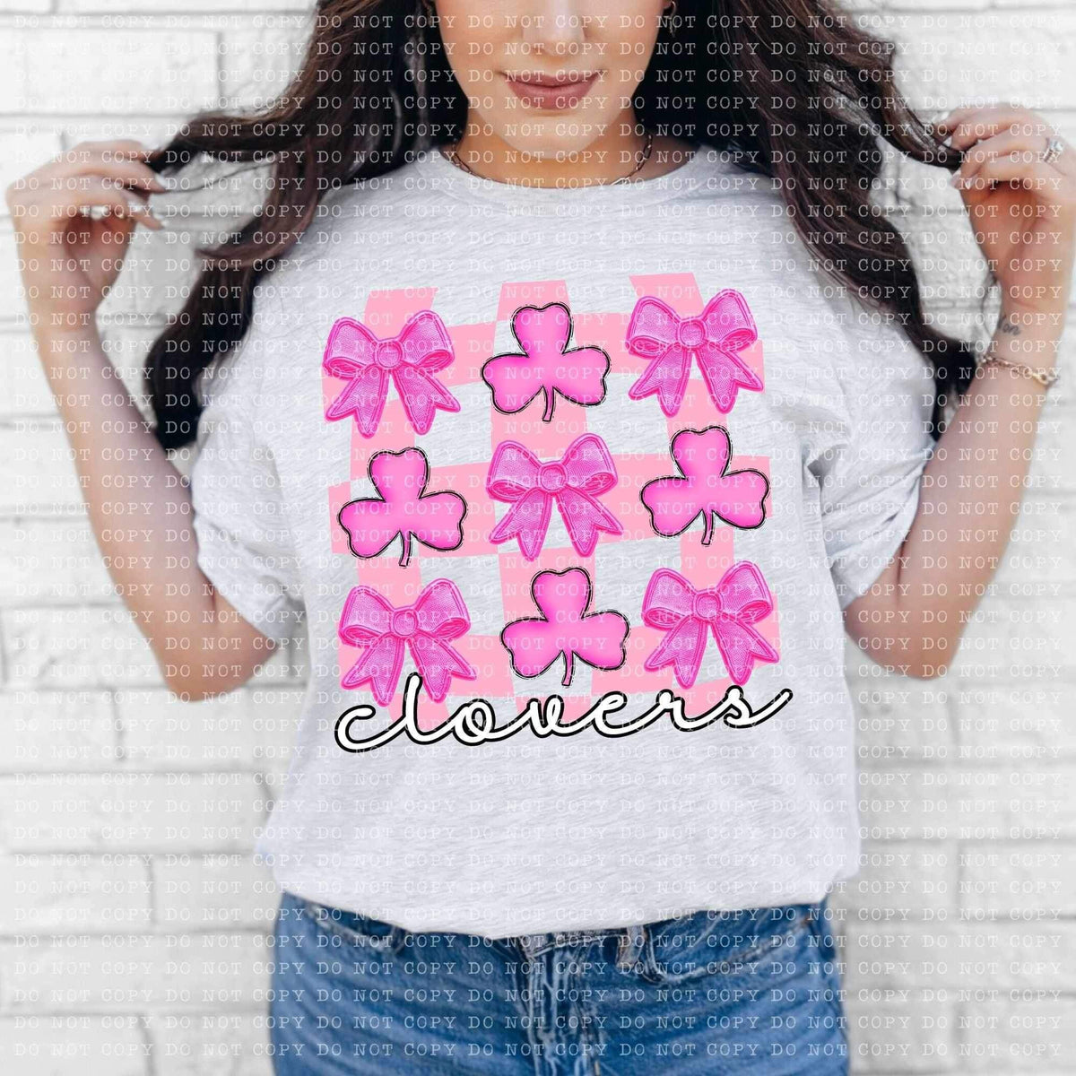 Clovers coquette collage (ECHT) 26907 DTF transfer