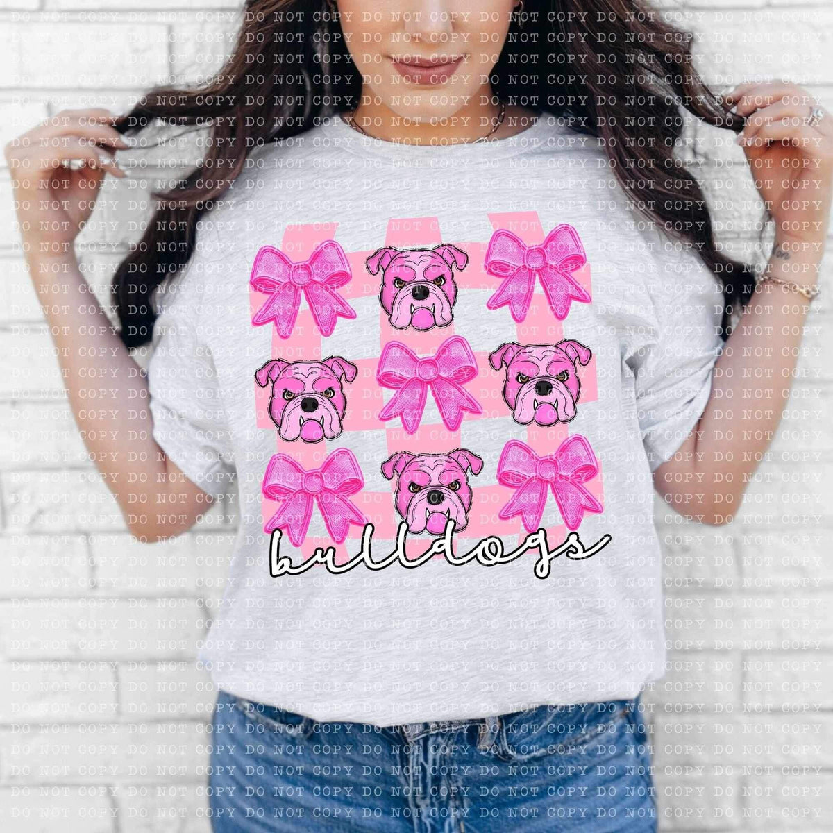 Bulldogs coquette collage (ECHT) 26904 DTF transfer