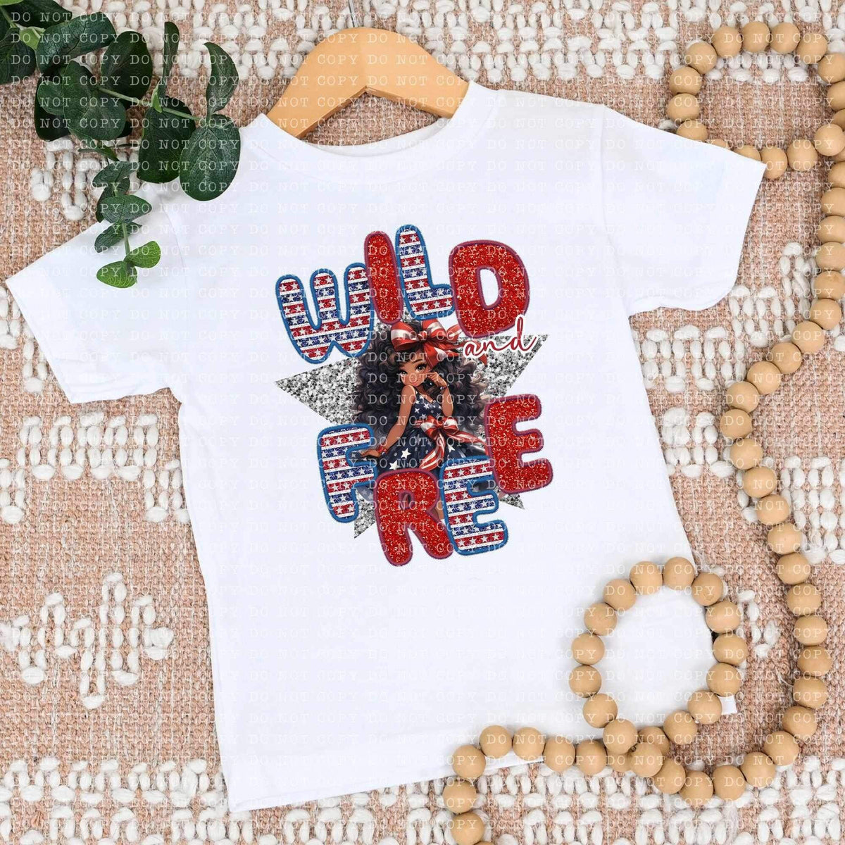 Wild and free dark doll (ECHT) 26897 DTF transfer