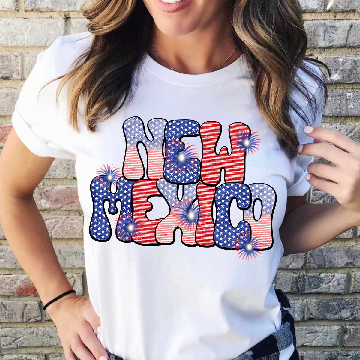 New Mexico patriotic filled (CITY) 37100 DTF transfer