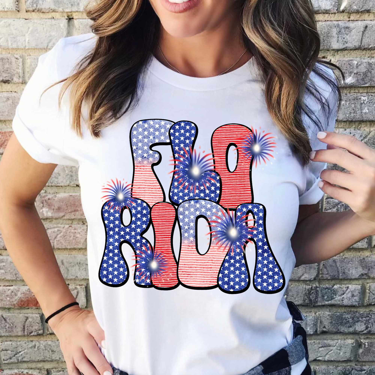 Florida patriotic filled (CITY) 37096 DTF transfer