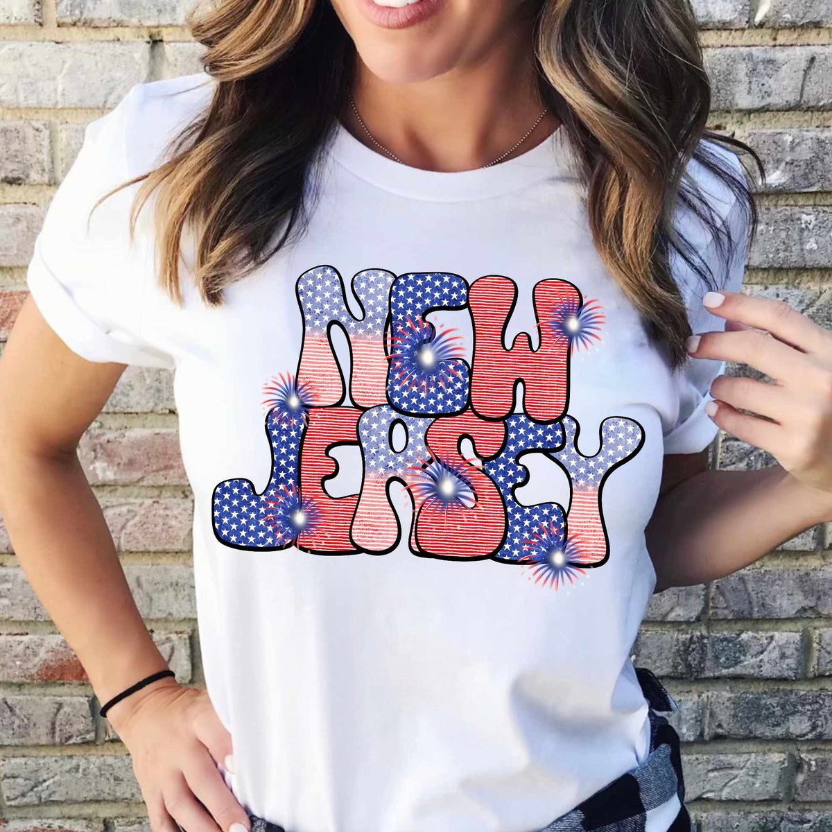 New Jersey patriotic filled (CITY) 37094 DTF transfer