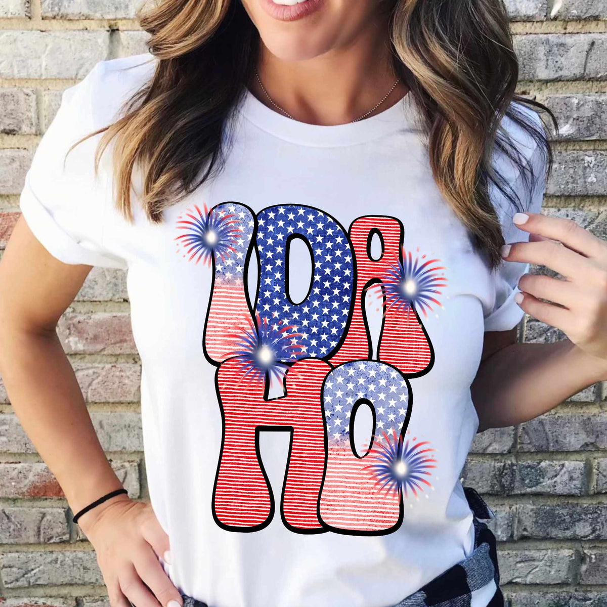 Idaho patriotic filled (CITY) 37093 DTF transfer