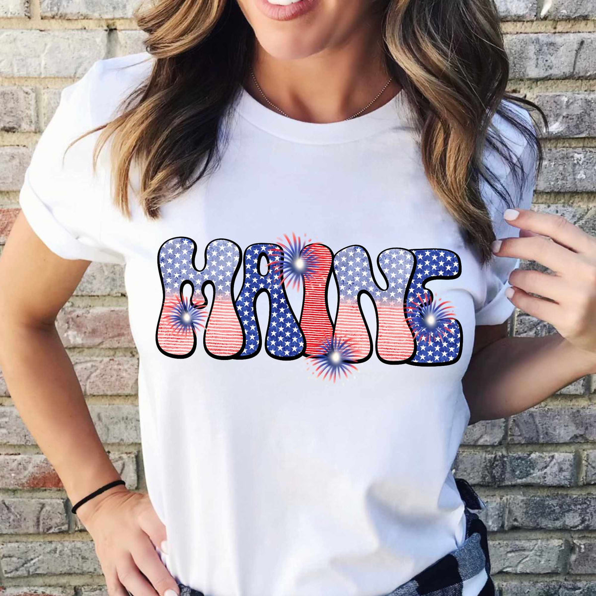 Maine patriotic filled (CITY) 37091 DTF transfer