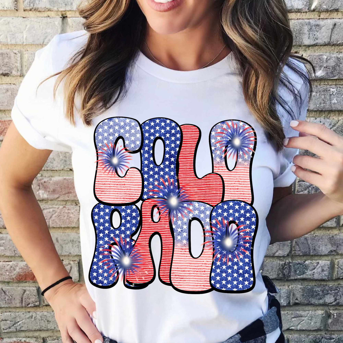 Colorado patriotic filled (CITY) 37087 DTF transfer