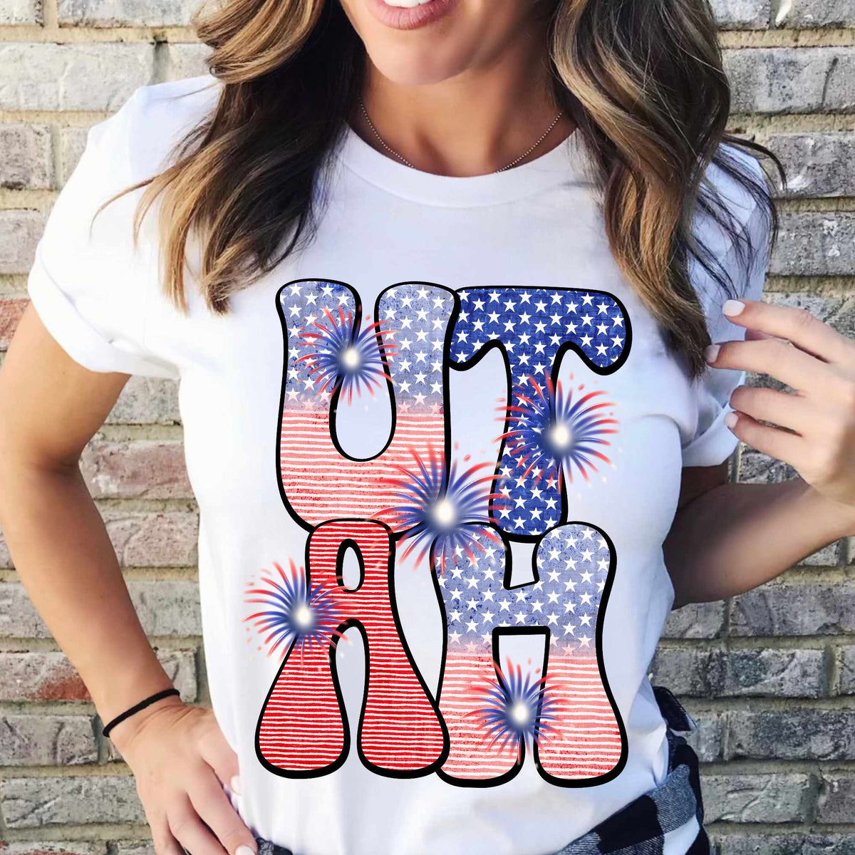 Utah patriotic filled (CITY) 37073 DTF transfer