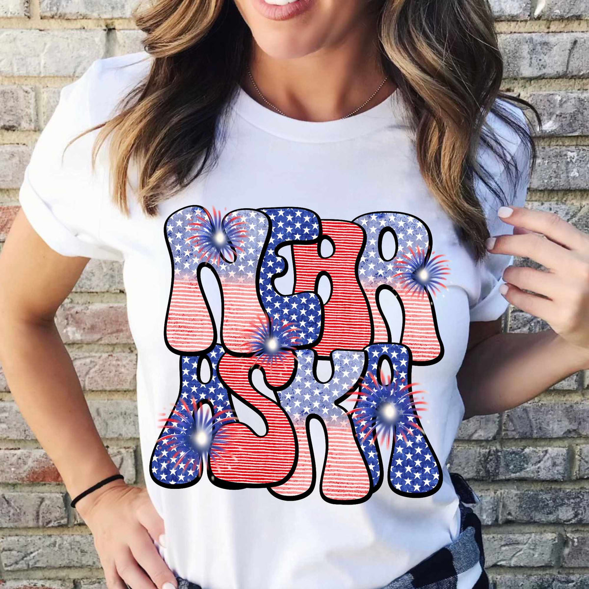 Nebraska patriotic filled (CITY) 37072 DTF transfer