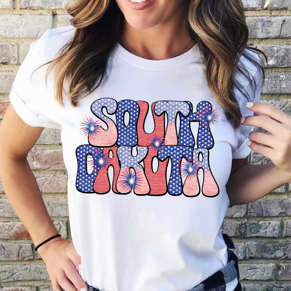 South Dakota patriotic filled (CITY) 37068 DTF transfer